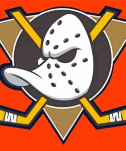 Anaheim Ducks Logo paint by number