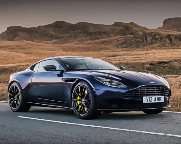 Aston Martin Car paint by number