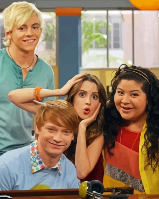 Austin And Ally Sitcom Characters paint by number