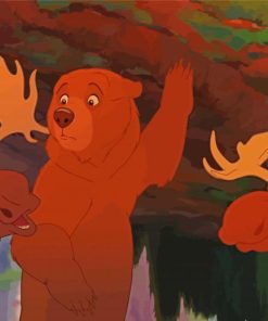 Bear And Moose paint by number