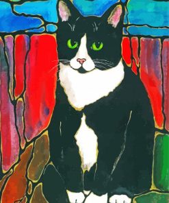 Bicolor Cat paint by number