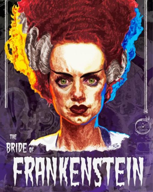 Bride Of Frankenstein paint by number