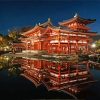 Byodo In Temple Reflection paint by number