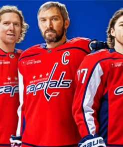 Capitals Ice Hockey Team paint by number