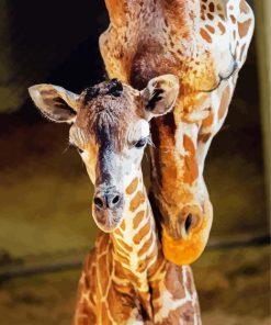 Baby Giraffe paint by number