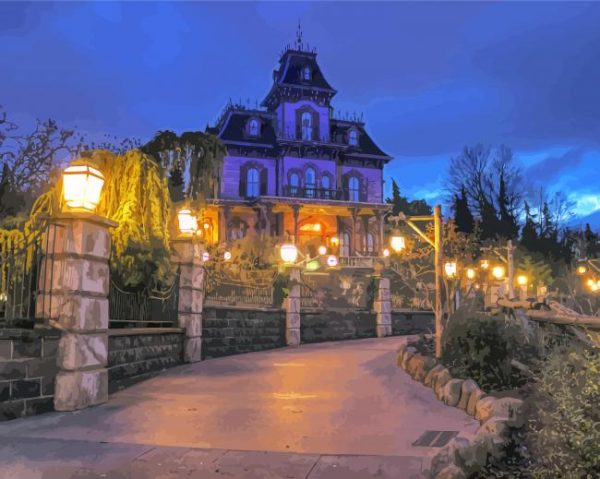 Disney Haunted Mansion paint by number