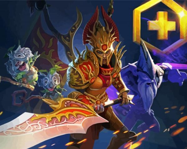 Dota Online Game paint by number