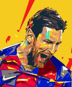 Lionel Messi Pop Art paint by number