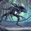 Fantasy Xenomorph Alien paint by number