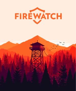 Firewatch Game Poster paint by number