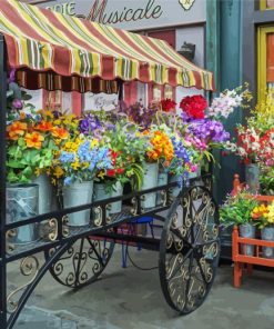 Flower Cart paint by number