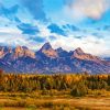 Grand Tetons Landscape paint by number