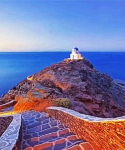 Greece Sifnos Church paint by number