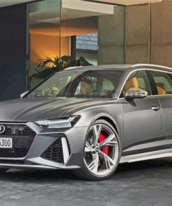 Grey Audi RS6 paint by number