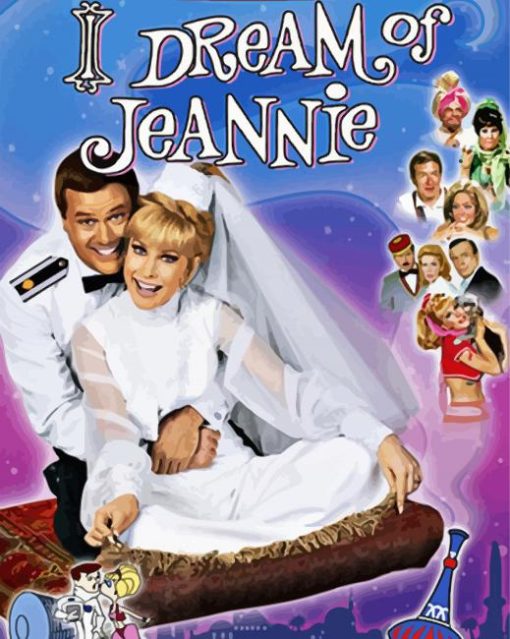 I Dream Of Jeannie Poster paint by number