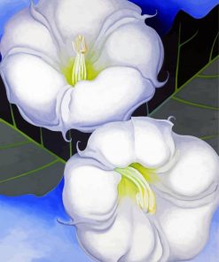 Jimson Weed Georgia Okeefe paint by number