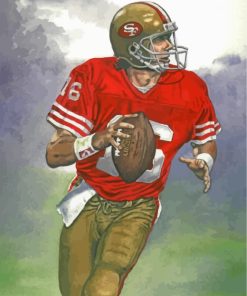 Joe Montana American Player paint by number