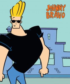 Johnny Bravo Cartoon paint by number