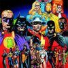 Justice Society Of America paint by number