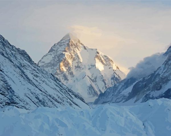 K2 Hill paint by number