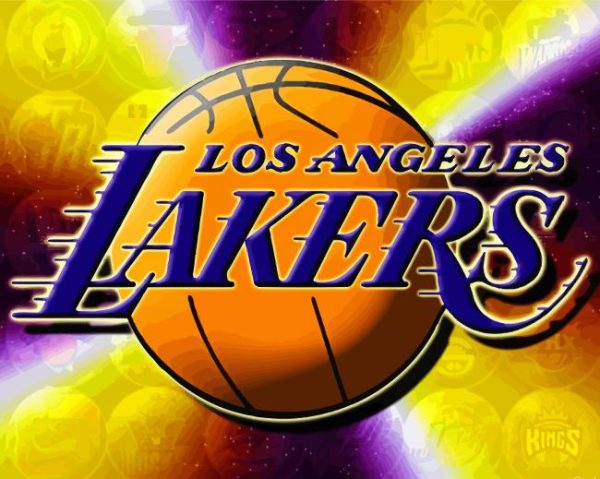 Lakers Basketball Team Logo paint by number