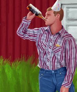 Letterkenny Wayne Art paint by number