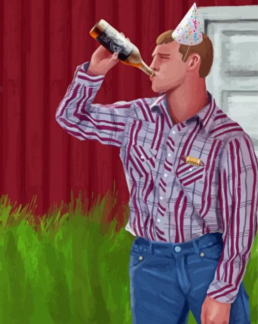 Letterkenny Wayne Art paint by number