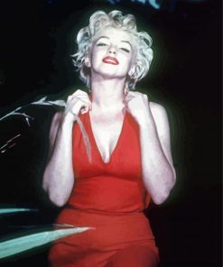 Marilyn Monroe Smiling paint by number