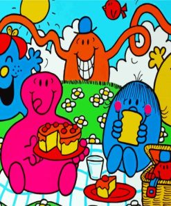 Mr Men And Little Miss paint by number