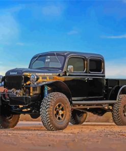 Old Dodge Power Wagon paint by number