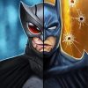 Owlman And Batman paint by number