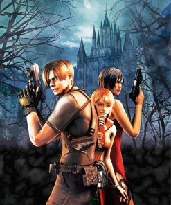 Resident Evil Video Game Series paint by number