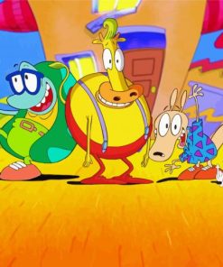 Rockos Modern Life Characters paint by number