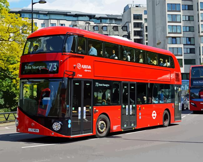 Routemaster paint by number