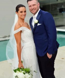 Sam Groth And His Wife Wedding paint by number