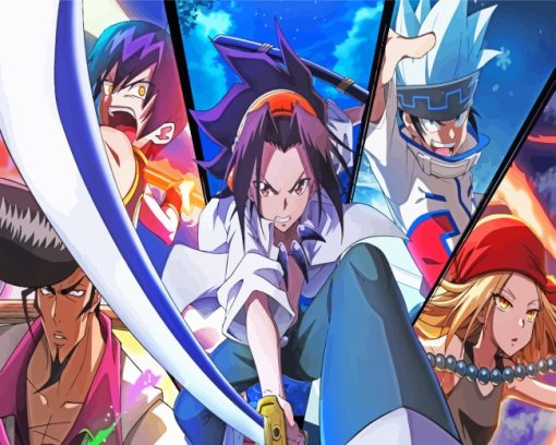 Shaman King Manga paint by number