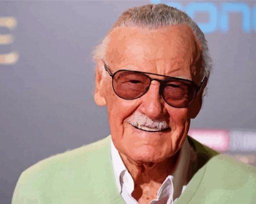 Stan Lee paint by number