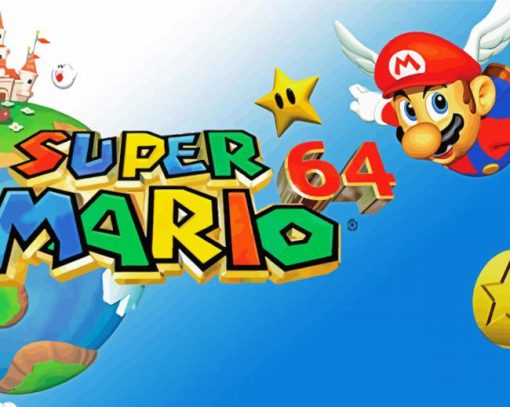 Super Mario 64 paint by number