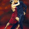 Tango Dancers Couple paint by number