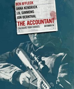 The Accountant Movie Poster paint by number