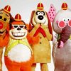 The Banana Splits Characters paint by number