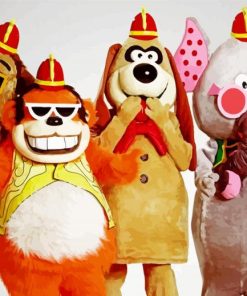 The Banana Splits Characters paint by number