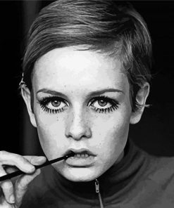 The Beautiful Twiggy paint by number