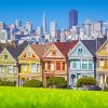 The Painted Ladies San Francisco paint by number