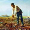 The Man With The Hoe By Jean Francois Millet paint by number