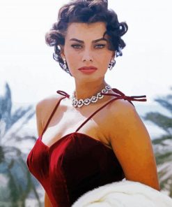 Sophia Loren paint by number