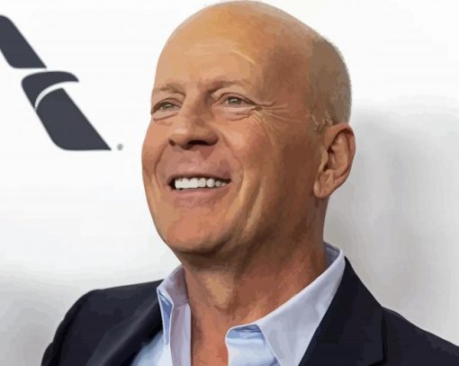 Walter Bruce Willis paint by number