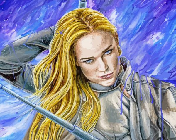 White Canary paint by number
