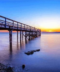 White Rock Canada Beach paint by number