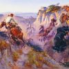 Wild Horse Hunters By Charles Russell paint by number